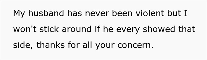 Text screenshot showing a woman expressing concern about ending her 24-year marriage after a paternity test demand. Text screenshot showing a woman expressing concern about ending her 24-year marriage after a paternity test demand.