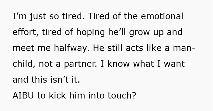 Alt text: Woman expressing frustration over boyfriend's bad habits and immaturity, considering ending 18-month relationship.