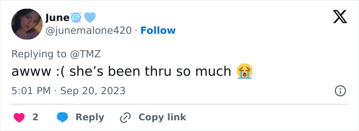 User tweet expressing sympathy with crying emoji, reacting to Khloe Kardashian's unsettling plastic surgery pictures. User tweet expressing sympathy with crying emoji, reacting to Khloe Kardashian's unsettling plastic surgery pictures.