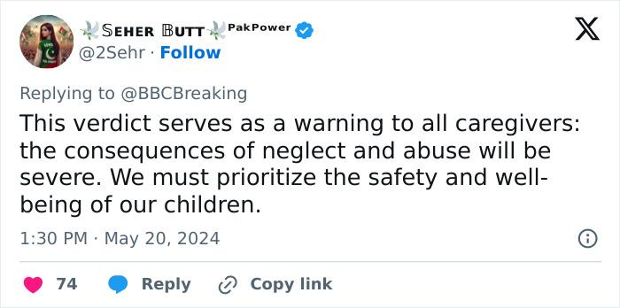 Screenshot of a tweet warning caregivers about the consequences of neglect after fatal Benadryl dose to 7-month-old baby.