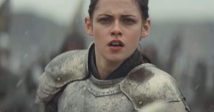 Close-up of a miscast actor in medieval armor on a battlefield, representing miscast actors in popular movies.