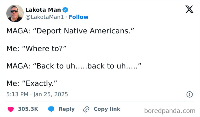 Screenshot of a political social media post expressing frustration with current political opinions online.