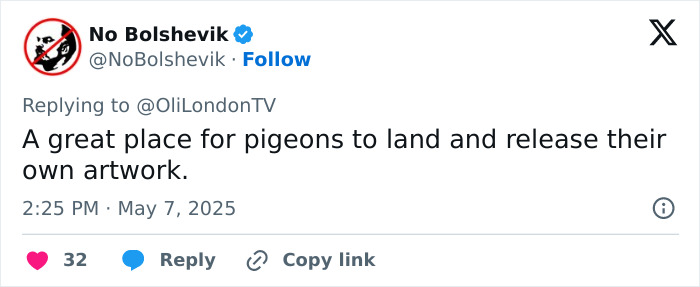 Screenshot of a tweet commenting on the statue of Black woman in NYC Times Square igniting debate.