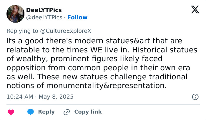 Statue of Black woman in NYC Times Square sparks debate over modern representation and monumentality.