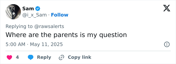 Screenshot of a social media reply questioning parents in a discussion about cops opening fire on little boys in Minecraft and Star Wars pajamas. Screenshot of a social media reply questioning parents in a discussion about cops opening fire on little boys in Minecraft and Star Wars pajamas.