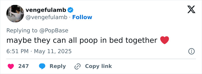 Twitter user replying to PopBase with a humorous comment, sparking discussion about Elon Musk and Amber Heard twins. Twitter user replying to PopBase with a humorous comment, sparking discussion about Elon Musk and Amber Heard twins.