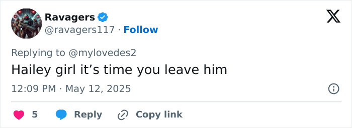 Screenshot of a Twitter reply criticizing Justin Bieber's Mother's Day post, sparking online fury over disrespect.