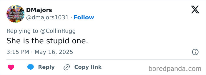 Tweet reply on social media discussing the case of beauty influencer shot while live streaming with hitman ex as suspect.