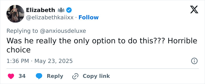 Screenshot of a tweet harshly criticizing Adrien Brody’s art piece reveal at Cannes with negative public reactions. Screenshot of a tweet harshly criticizing Adrien Brody’s art piece reveal at Cannes with negative public reactions.
