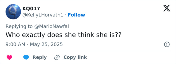 Screenshot of a tweet questioning Meghan Markle&rsquo;s Vogue cover diva demands that ended friendship with editor.