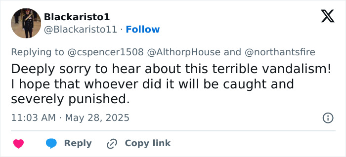 Princess Diana’s Iconic Althorp House Set On Fire In Arson Attack Princess Diana’s Iconic Althorp House Set On Fire In Arson Attack