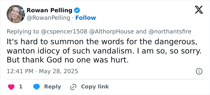 Princess Diana’s Iconic Althorp House Set On Fire In Arson Attack Princess Diana’s Iconic Althorp House Set On Fire In Arson Attack