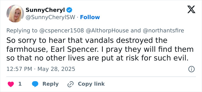 Princess Diana’s Iconic Althorp House Set On Fire In Arson Attack Princess Diana’s Iconic Althorp House Set On Fire In Arson Attack