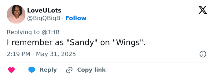 Actress known for Desperate Housewives and Young Sheldon in a social media post remembering her career and roles.