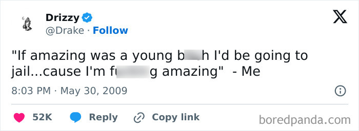 Screenshot of an offensive tweet illustrating things that aged so bad and became sour over time.