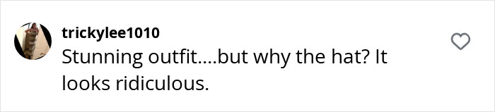 Comment calling Kim Kardashian's outfit ridiculous while attending the Paris jewelry heist trial.