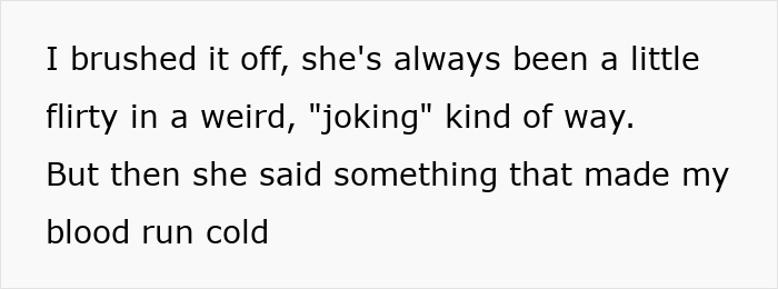 Text excerpt about brushing off a joke, highlighting the man kicking out wife&rsquo;s best friend after her comment about wanting his baby.