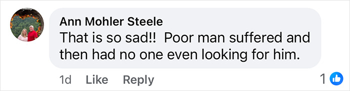 Comment on social media expressing sadness about the suspected serial killer&rsquo;s farm and victim missing since 1993 case.