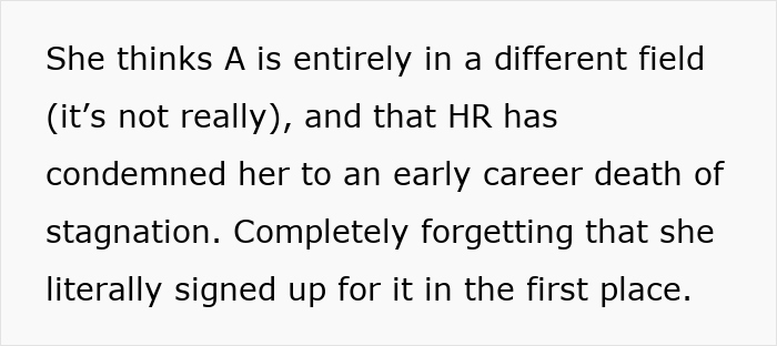 Text excerpt showing a lazy employee misunderstanding job expectations under a new boss in a work environment. Text excerpt showing a lazy employee misunderstanding job expectations under a new boss in a work environment.