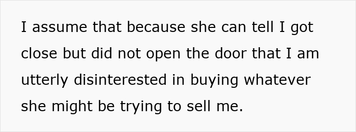 Text excerpt showing a person discussing Karen fakes wellness checks and disturbing neighbors by banging on doors to complain about lawns. Text excerpt showing a person discussing Karen fakes wellness checks and disturbing neighbors by banging on doors to complain about lawns.