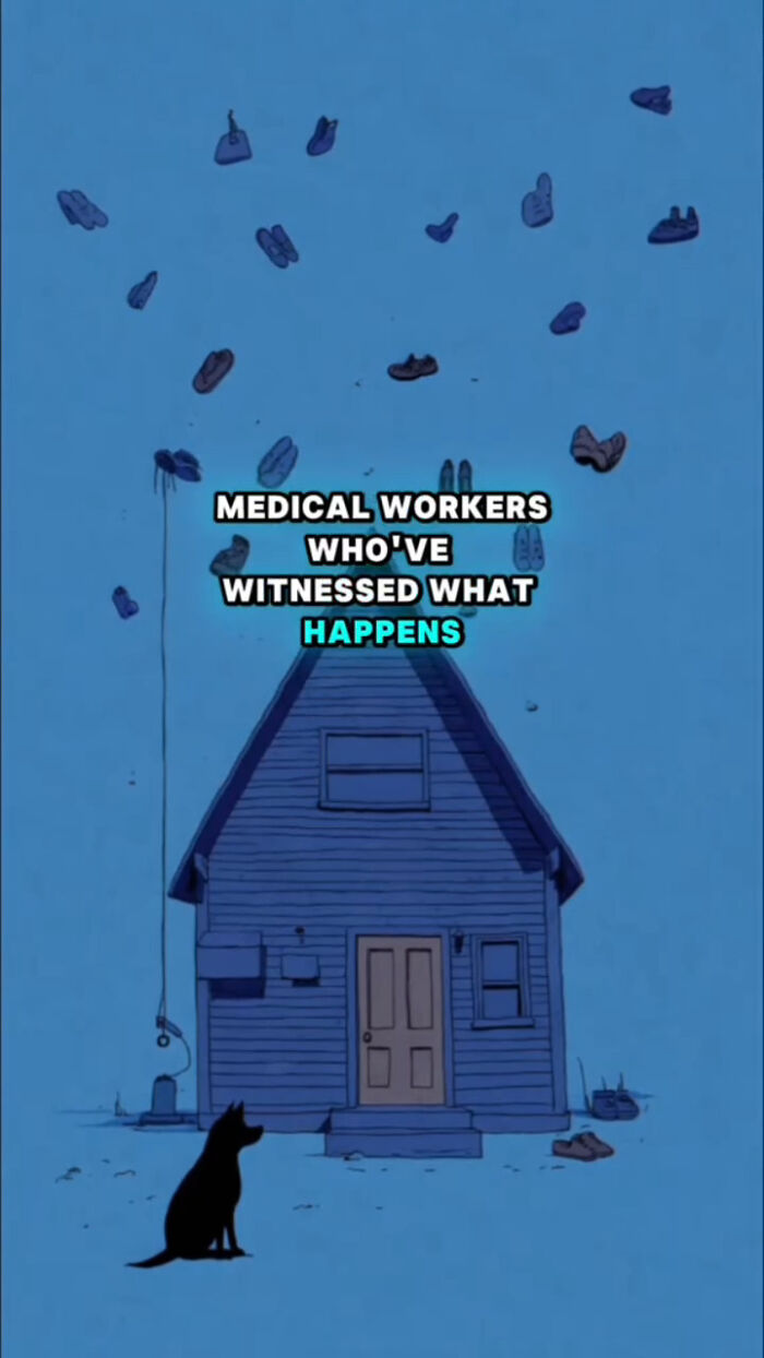 Silhouette of a dog sitting outside a house with shoes floating above, showing what dogs go through after loss.