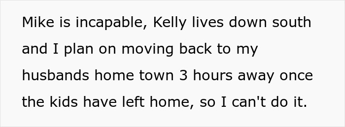 Text excerpt from a story about a daughter refusing to invite a bully to her wedding, causing family conflict.