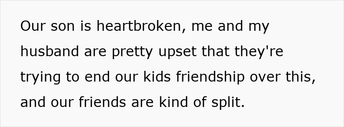Text excerpt about parents upset and son heartbroken after teen ate meat at friend's house, causing conflict over vegan rules. Text excerpt about parents upset and son heartbroken after teen ate meat at friend's house, causing conflict over vegan rules.