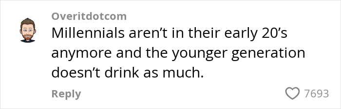 Comment on social media discussing generational changes impacting US tourism revenues and visitor trends.