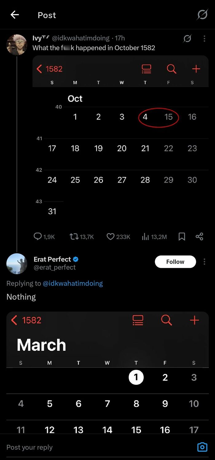 Screenshot of an online group shaming an overconfident know-it-all for incorrectly correcting historical dates.