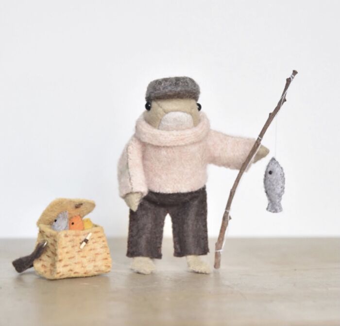 I Designed A Frog Doll Sewing Pattern From Felt Fabric And Made Him Lots Of Cute Outfits To Wear!