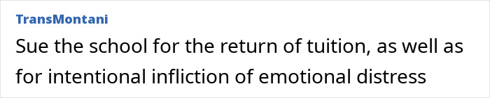 Screenshot of an online discussion about a teen girl expelled from Christian school over her trans prom date.