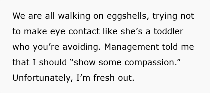 Office drama with a lady in tears disrupts coworkers seeking a peaceful 9-to-5, while HR remains indifferent.