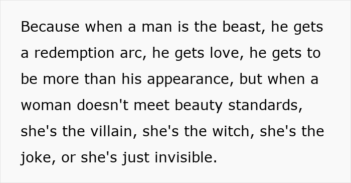 Woman Goes Viral Explaining Why The Beast Gets The Beauty But The Ogre Never Gets The Prince
