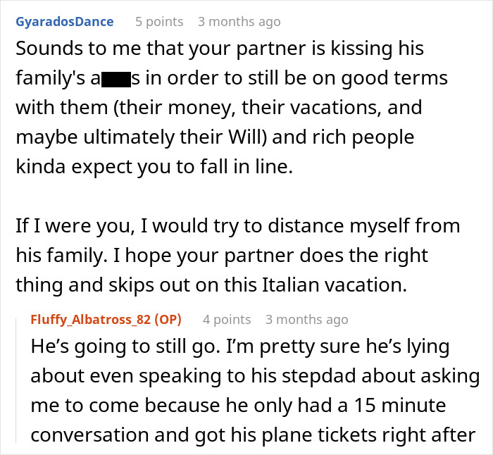 Woman excluded from boyfriend’s family vacation due to inability to eat gluten, causing relationship tension and exclusion concerns. Woman excluded from boyfriend’s family vacation due to inability to eat gluten, causing relationship tension and exclusion concerns.