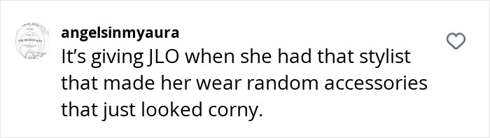 User comment criticizing a fashion look, referencing Kim Kardashian and a ridiculous style during Paris jewelry heist trial.