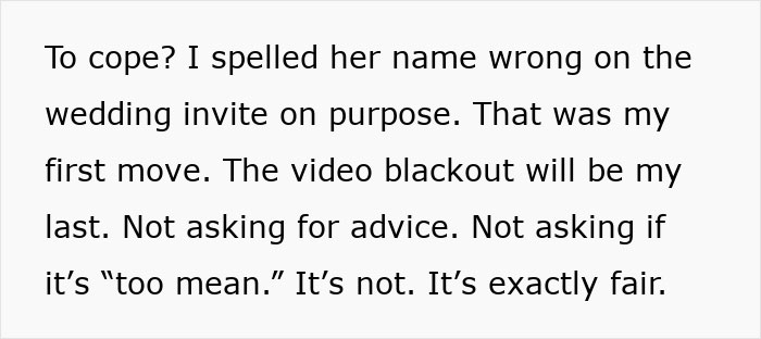 Sister-In-Law Played Petty Games With Wedding Footage, Woman Decides To Get Revenge