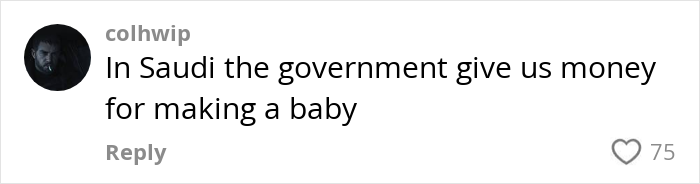 Comment on social media about the high cost of giving birth in the US compared to government support in other countries.