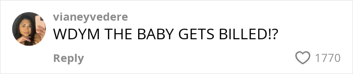 Comment on social media post questioning baby boy&rsquo;s medical bill, highlighting the expensive cost to give birth in the US.