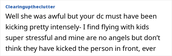 Mom defends toddler mid-flight as angry passenger reacts to child's fidgeting during stressful airplane journey Mom defends toddler mid-flight as angry passenger reacts to child's fidgeting during stressful airplane journey