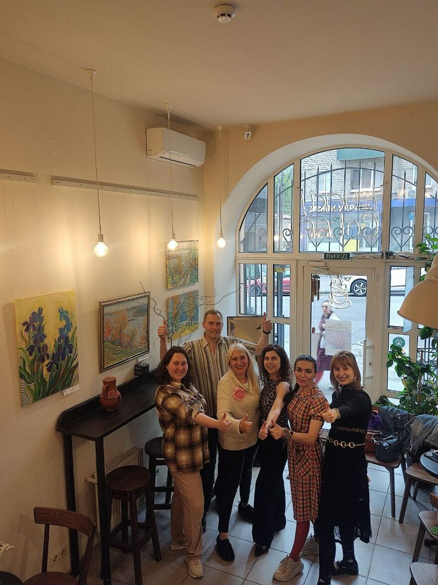 My Friends Helped Me To Create An Exhibition Of Paintings In The Frontline Zone Of Ukraine (11 Pics) My Friends Helped Me To Create An Exhibition Of Paintings In The Frontline Zone Of Ukraine (11 Pics)