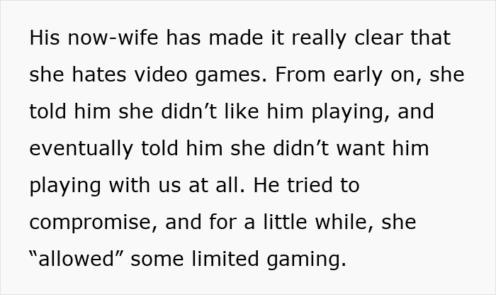 Man logs off gaming for good after fianc&eacute; says his gaming days are over, heartbreaking his siblings who love video games.