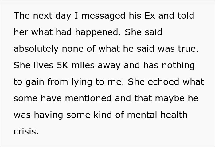 Text from a woman explaining her husband’s demand for a paternity test, causing a 24-year marriage crisis. Text from a woman explaining her husband’s demand for a paternity test, causing a 24-year marriage crisis.