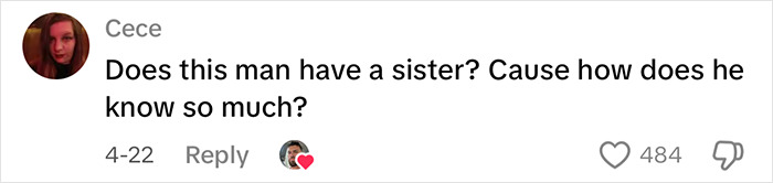 Comment by Cece questioning a man's surprising insight on why women love being alone, sparking widespread reactions online.
