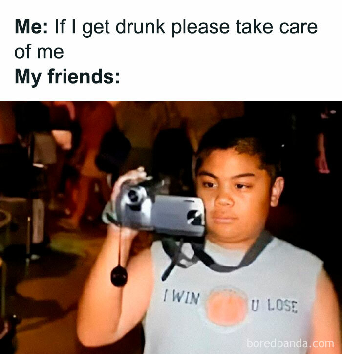 Boy filming with a camera at night, illustrating humorous memes about friends taking care in viral funny meme posts.