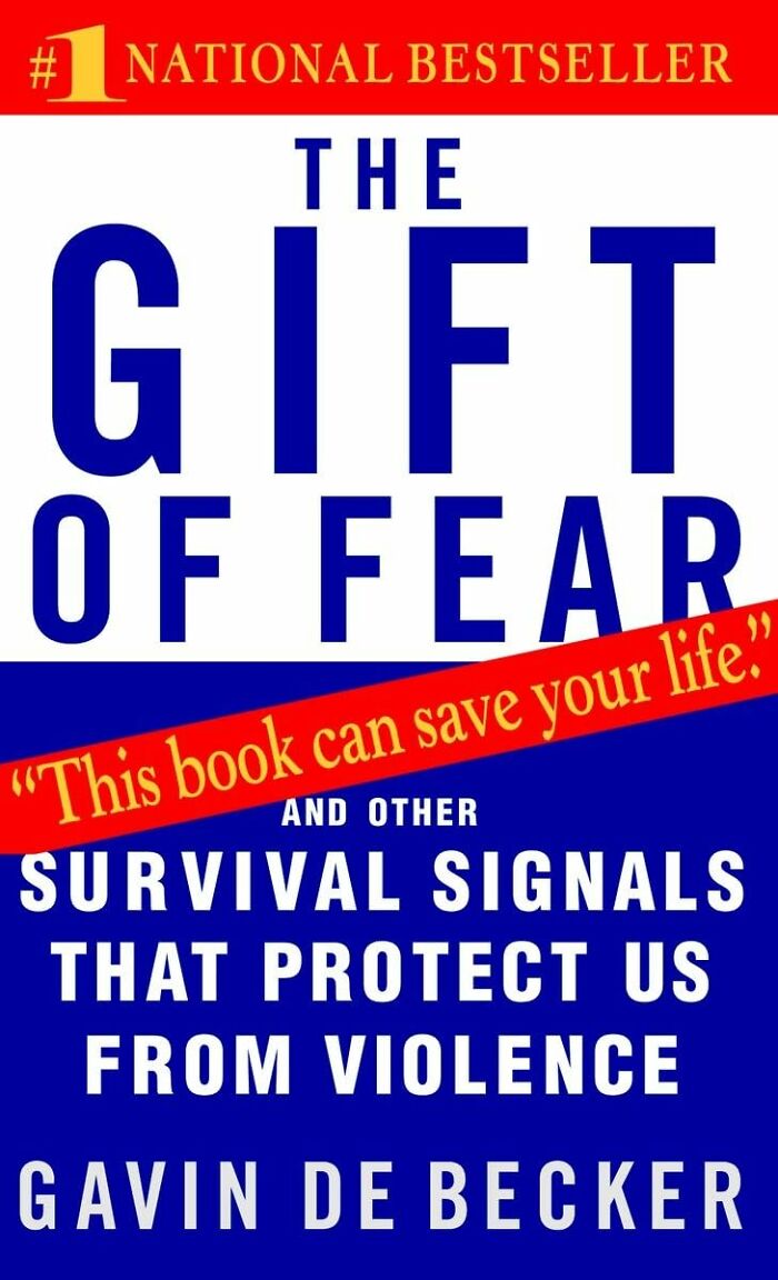 Book cover showing the gift of fear and survival signals to protect women with safety tips from violence.