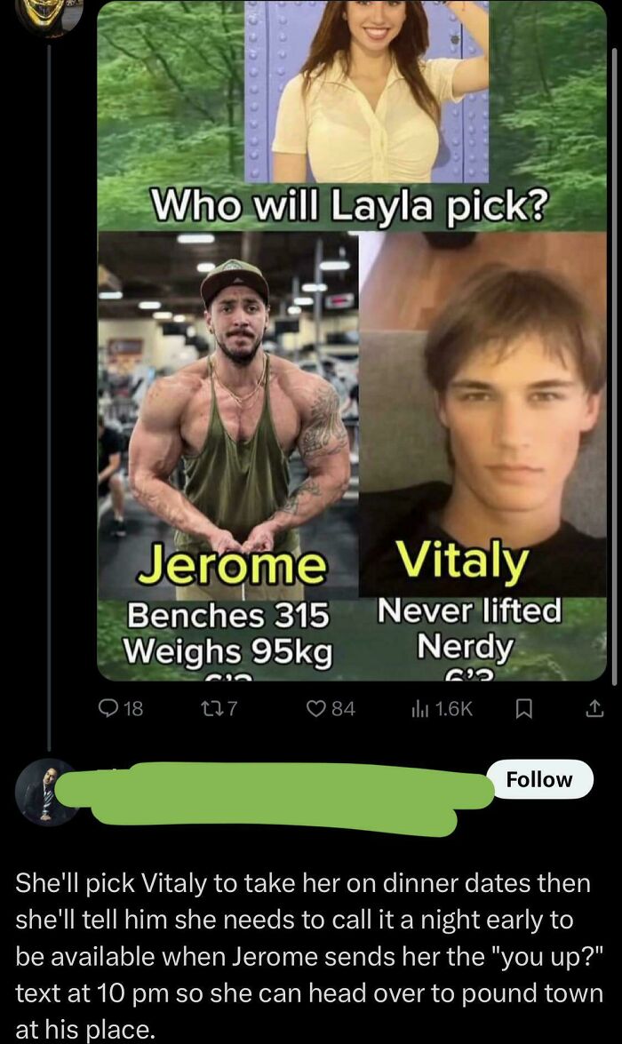 Meme comparing two men, highlighting incel community posts shaming misogynistic stereotypes and dating dynamics.