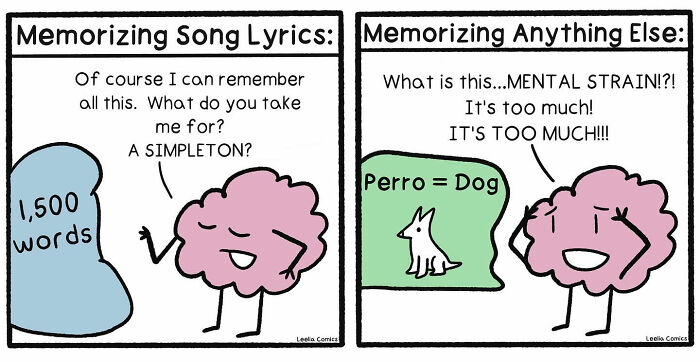 Comic showing a brain humorously illustrating the sweet chaos of everyday life through funny and relatable comics.