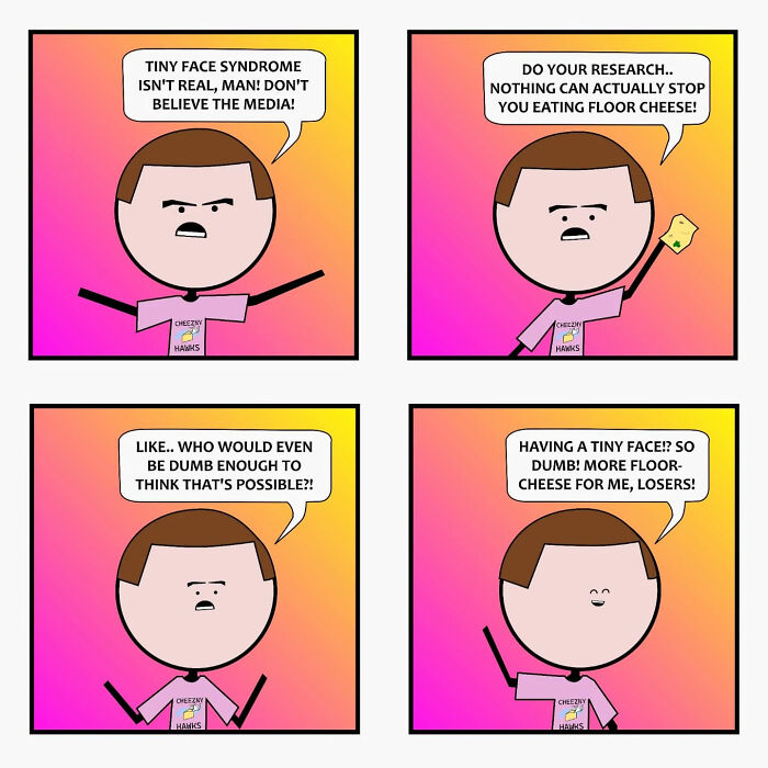 Witty comics by Captain Sticky featuring everyday life cringe moments mixed with supernatural humor in colorful panels.