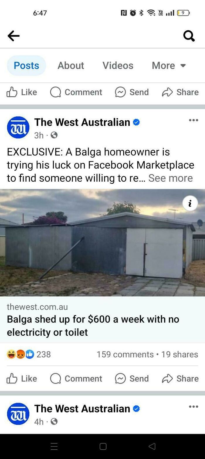 Shed offered for rent at $600 a week with no electricity or toilet by bad landlords making renting a nightmare