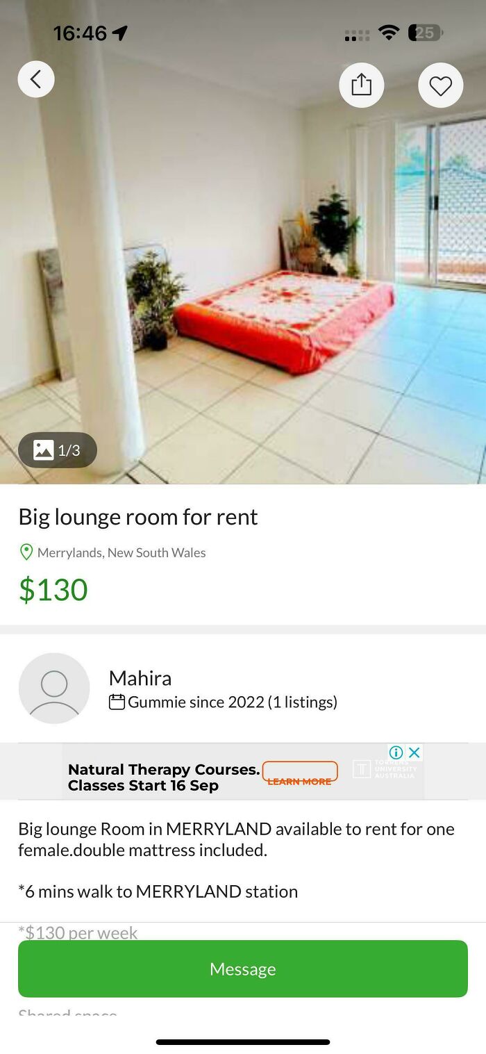 Spartan room for rent with only a double mattress, in a minimally furnished empty space, illustrating bad landlords renting conditions.